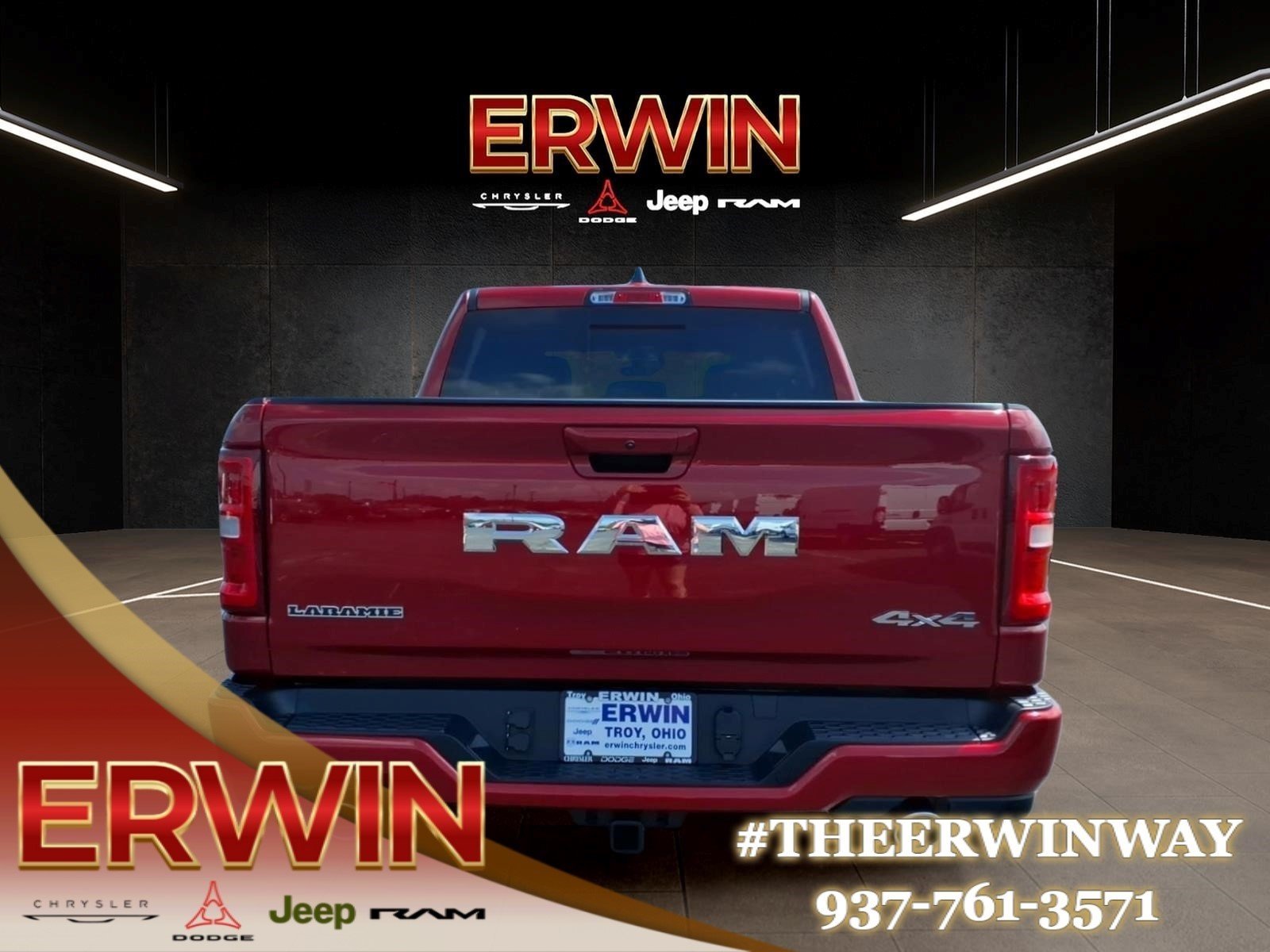 New 2027 Molten Red Pearl-Coat Exterior Paint RAM Laramie image 4