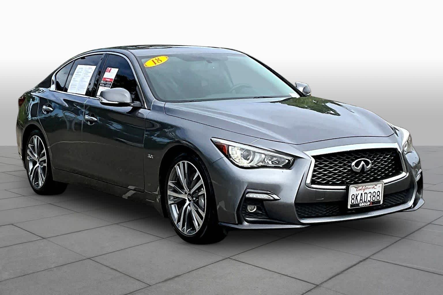 Used 2018 INFINITI Q50 SPORT with VIN JN1EV7AP9JM354009 for sale in Folsom, CA