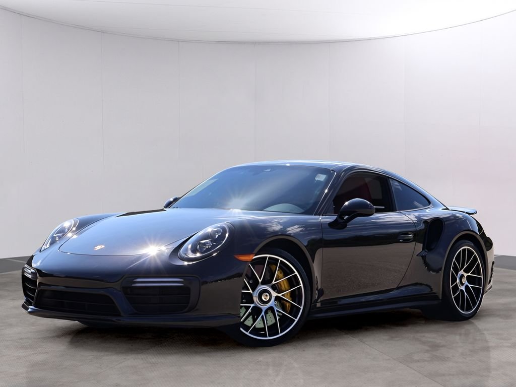 Used 2019 Jet Black Metallic Porsche Turbo S image 1
