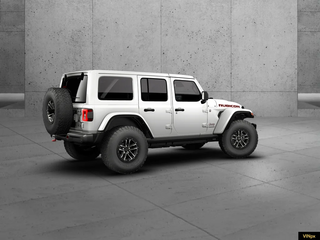 New 2026 Bright White Clear-Coat Exterior Paint Jeep Rubicon X image 7
