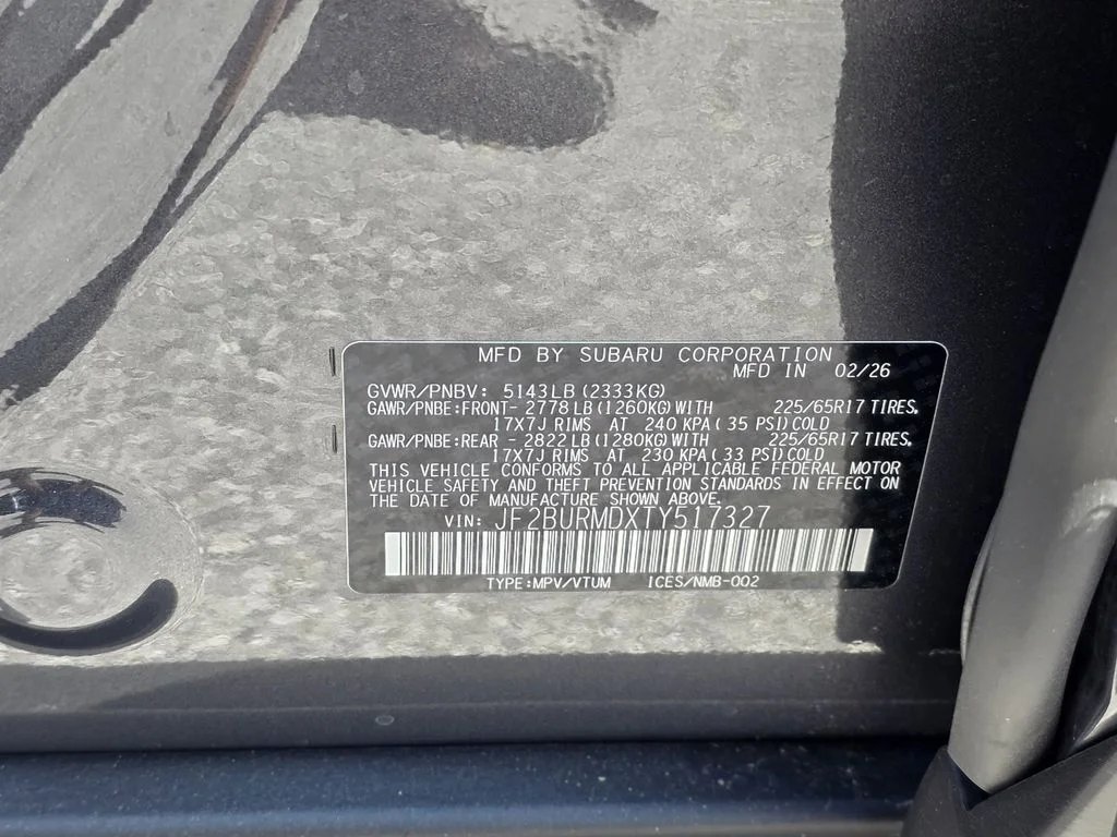 New 2026 MAGNETITE GRAY METALLIC Subaru Wilderness image 31