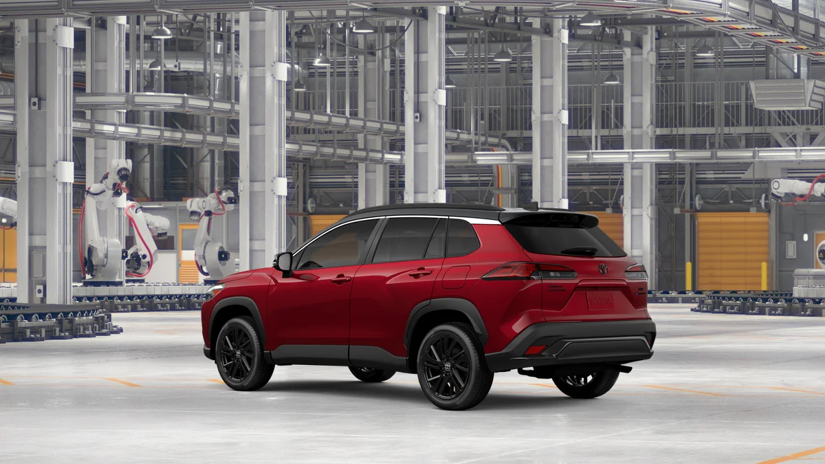New 2026 Soul Red Crystal  with Jet Black roof Toyota Hybrid XSE image 14