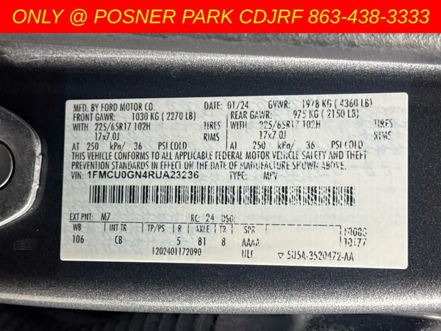 Used 2024 Gray Ford Active image 32