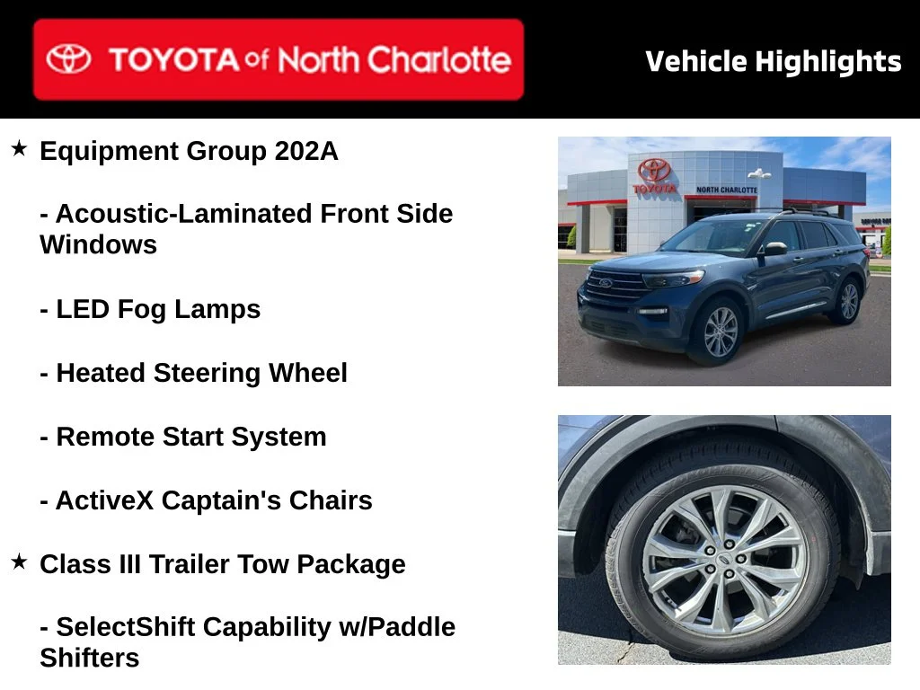 Used 2021 Blue Ford XLT image 4