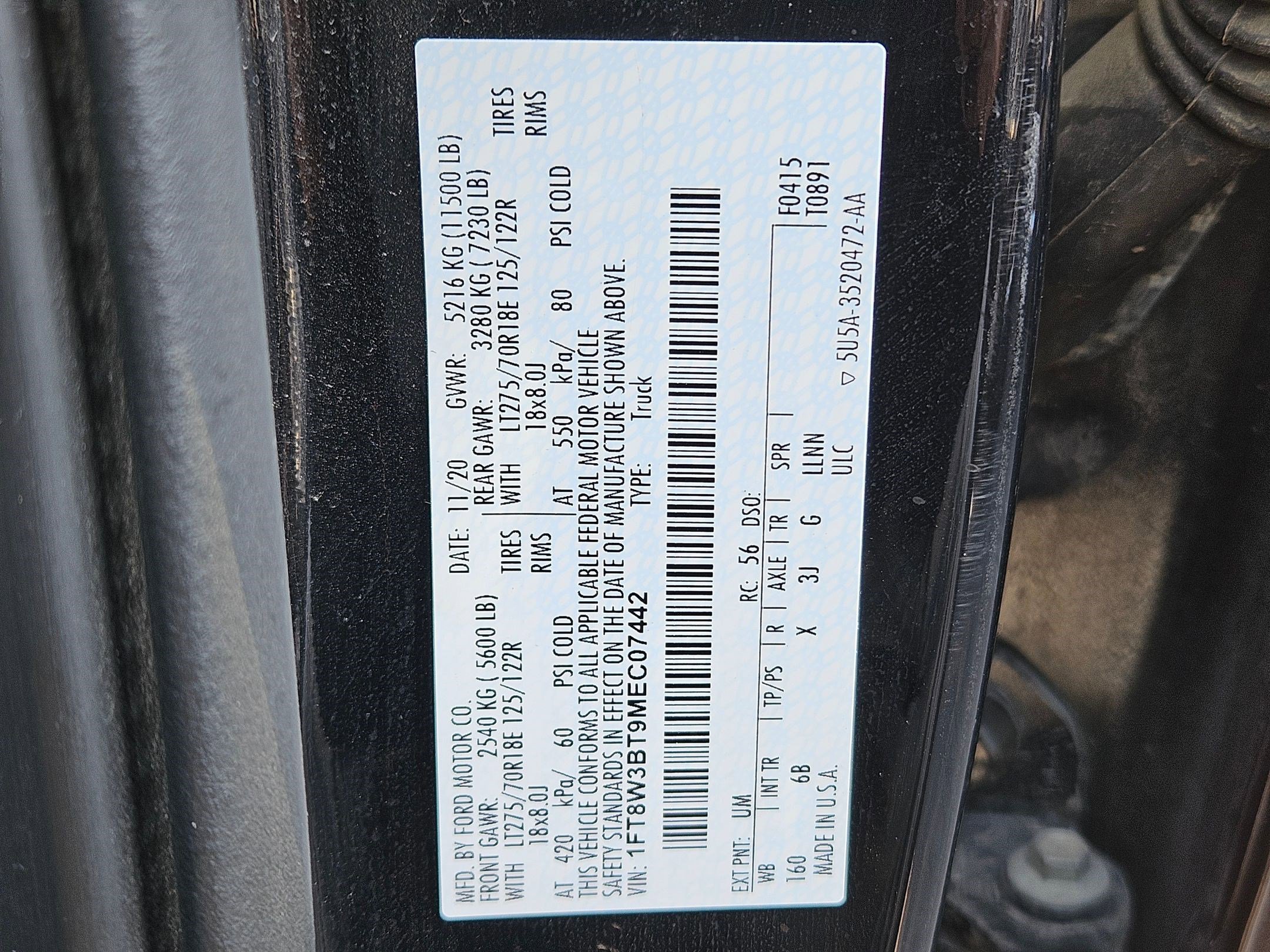 Used 2021 Black Metallic Ford LARIAT image 35
