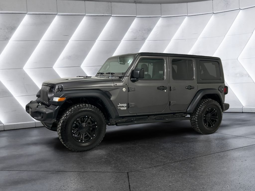 Used 2020 Gray Jeep Unlimited Sport S image 3
