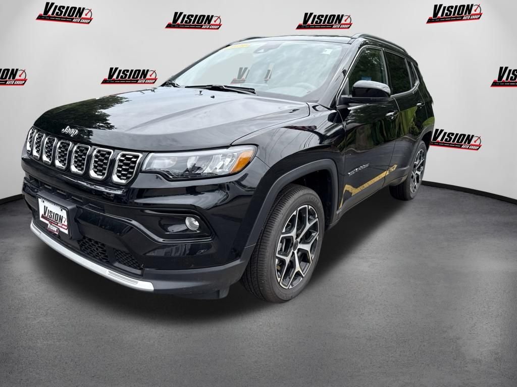 New 2026 Diamond Black Crystal Pearlcoat Jeep Limited image 1