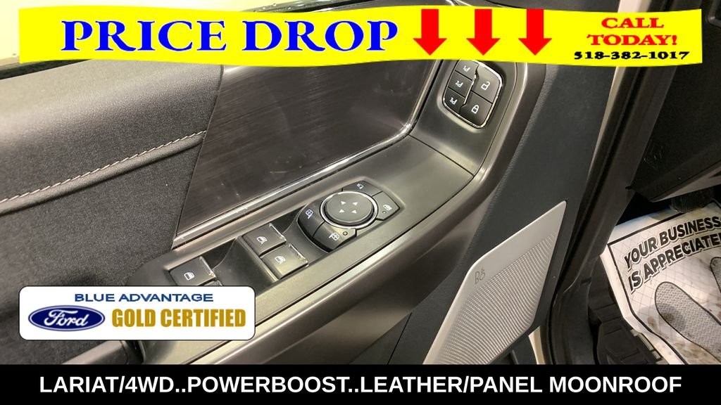 Certified Used 2025 White Metallic Ford Lariat image 31