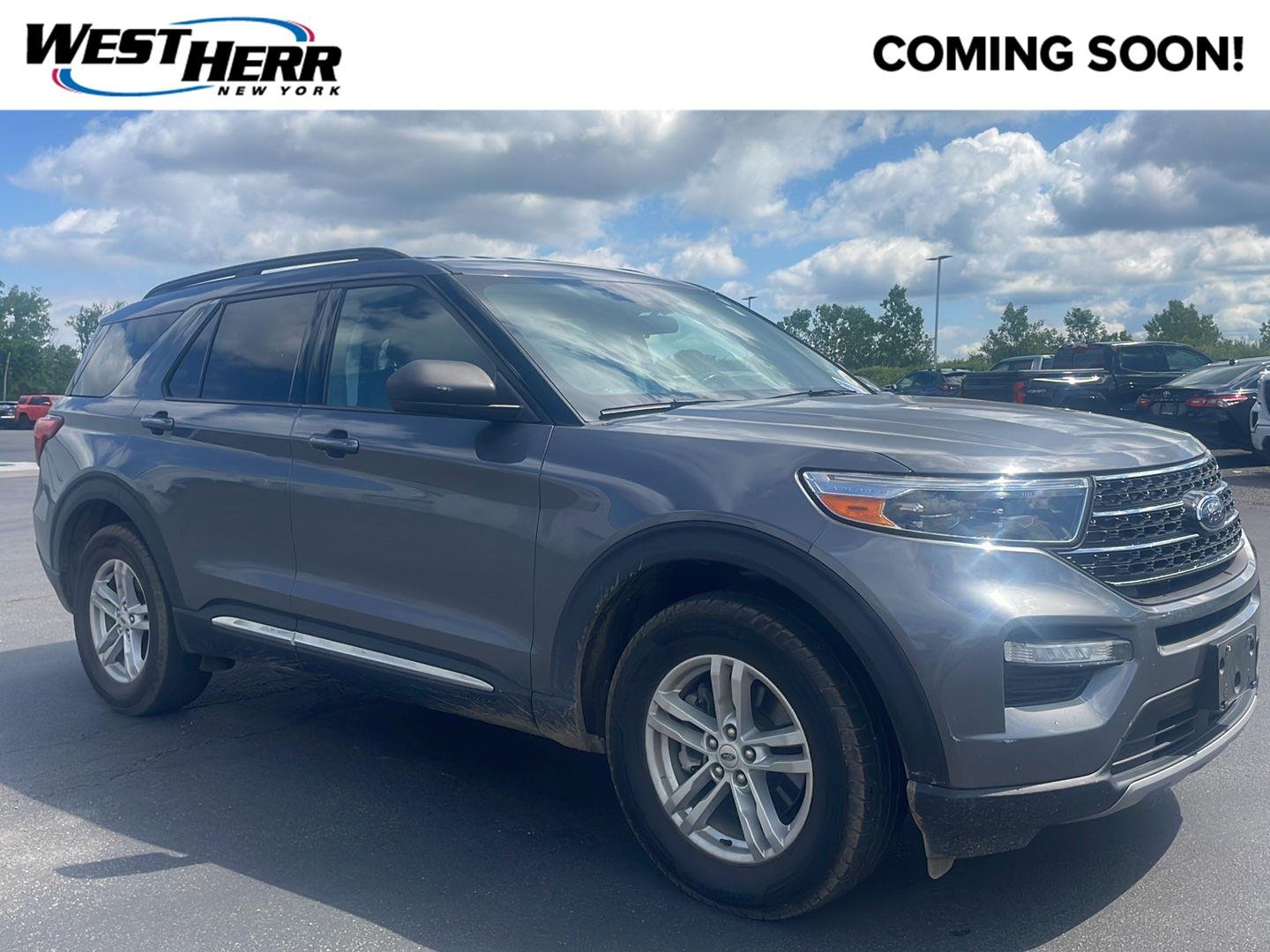 Used 2021 Carbonized Gray Ford XLT image 1