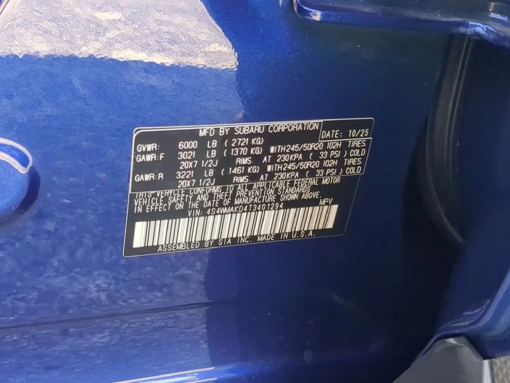 Used 2026 Blue Subaru Touring image 39