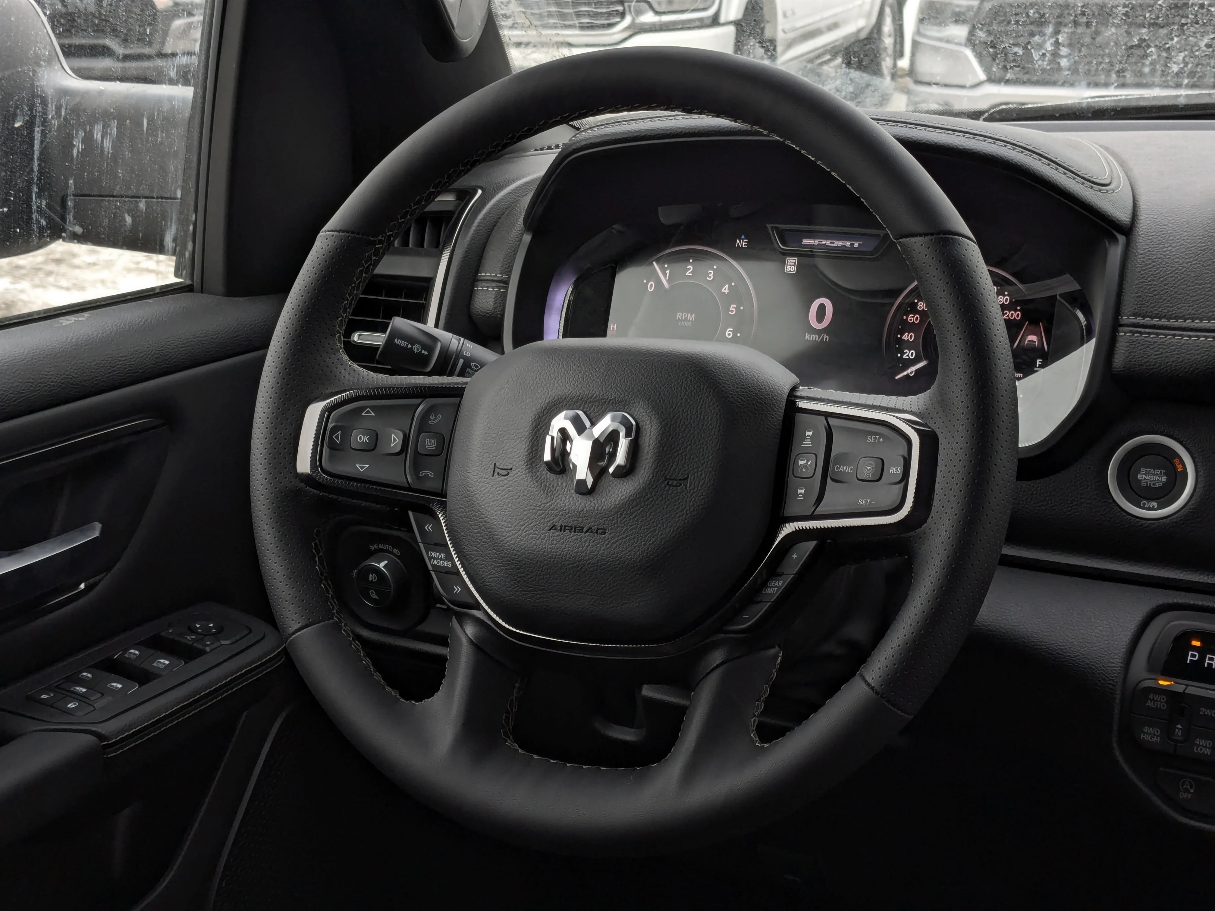 New 2026 Black RAM Sport - - Panoramic Sunroof - Sport Performance Hood - Hurricane Turbo - 3.92 Axle & More! image 16