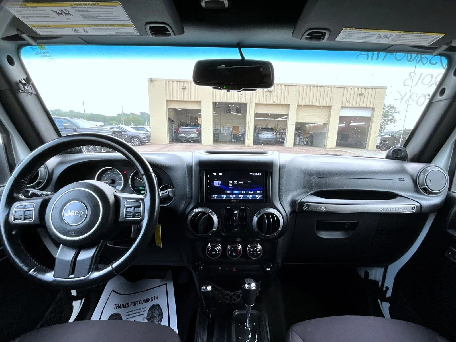 Used 2013 White Jeep Unlimited Sport image 15