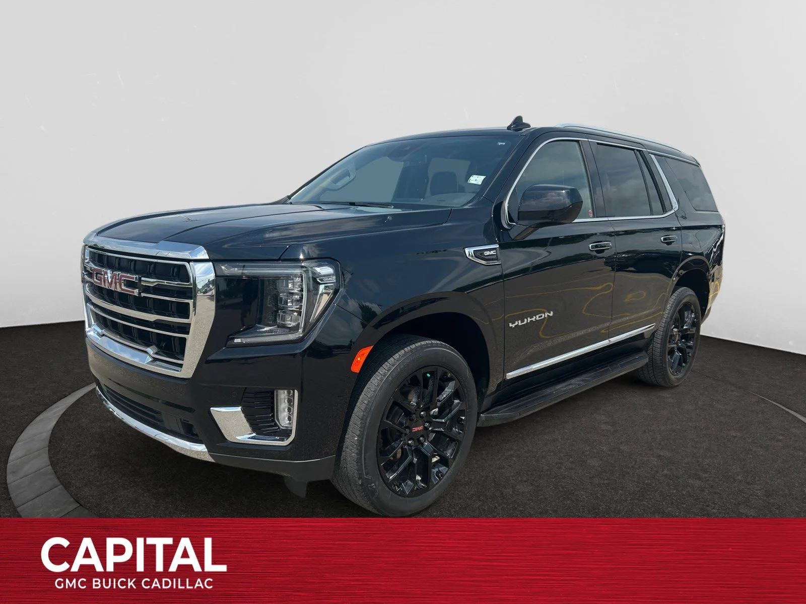 Used 2023 Black GMC SLT 4WD Leather Sunroof 5.3L image 1