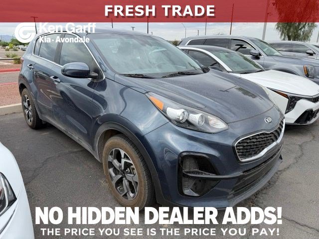 Used 2021 Pacific Blue Kia LX image 1