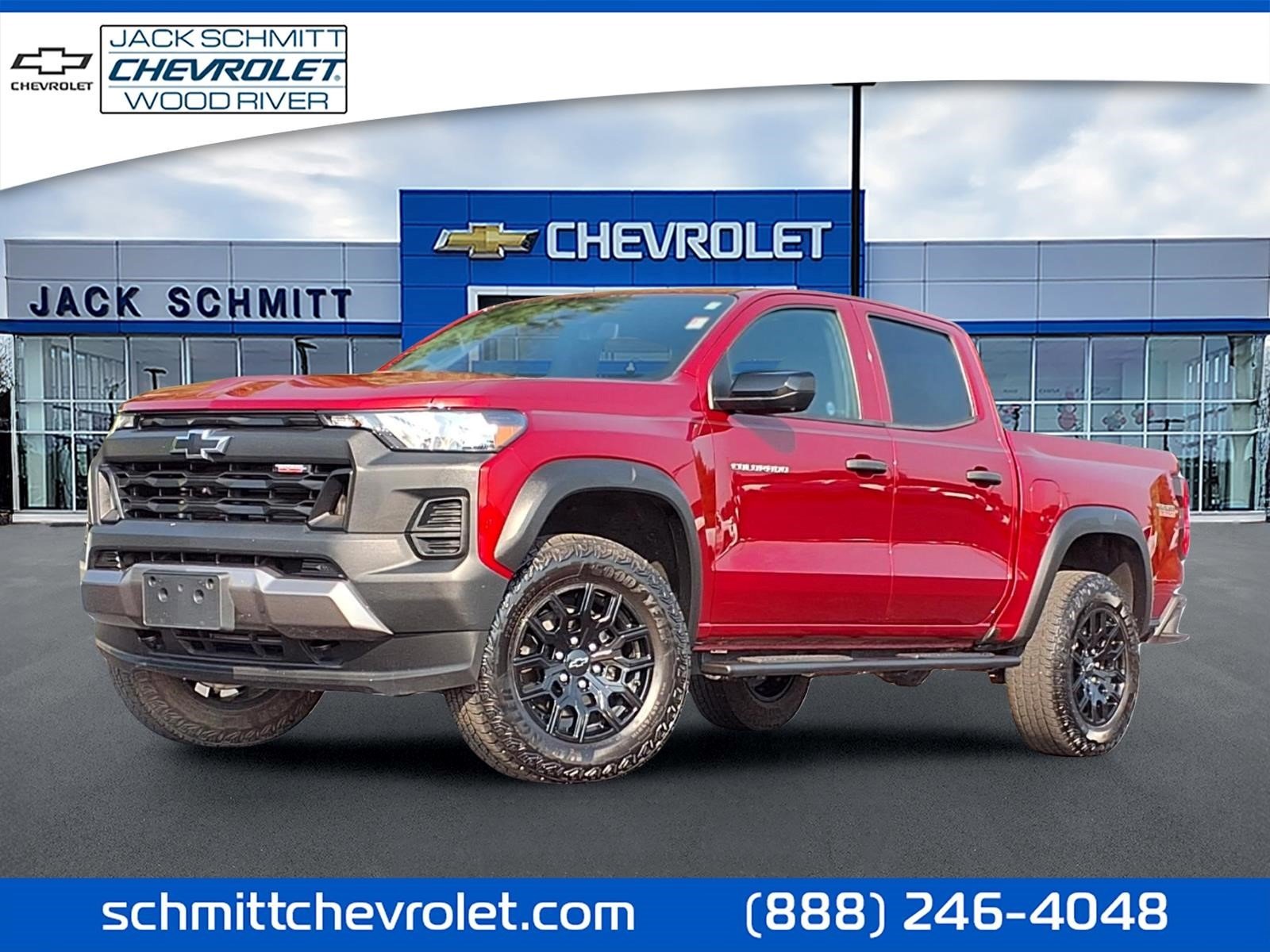 Used 2024 Radiant Red Tintcoat Chevrolet Trail Boss image 1