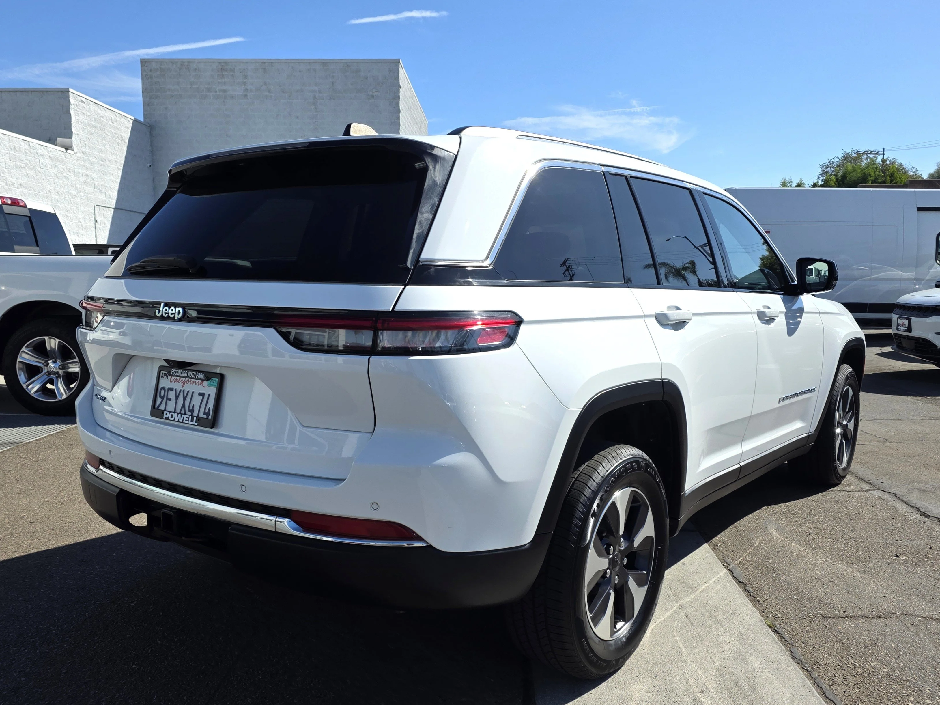 Used 2023 Bright White Clearcoat Jeep 4xe image 5