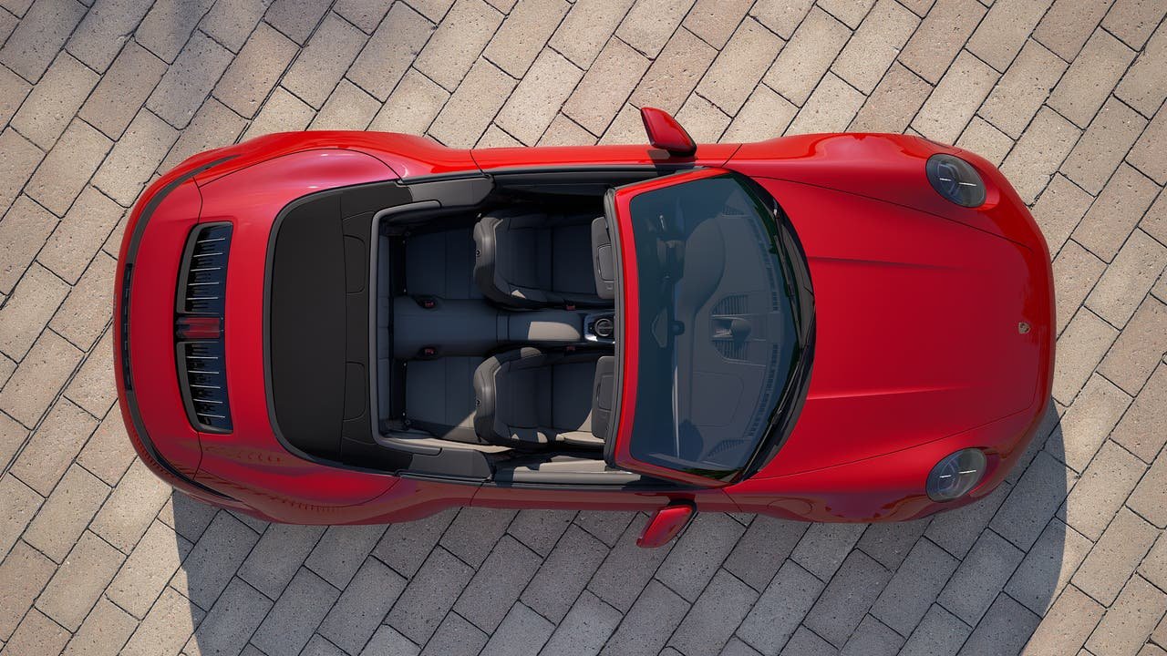 New 2027 Guards Red Porsche Carrera 4S Cabriolet image 5