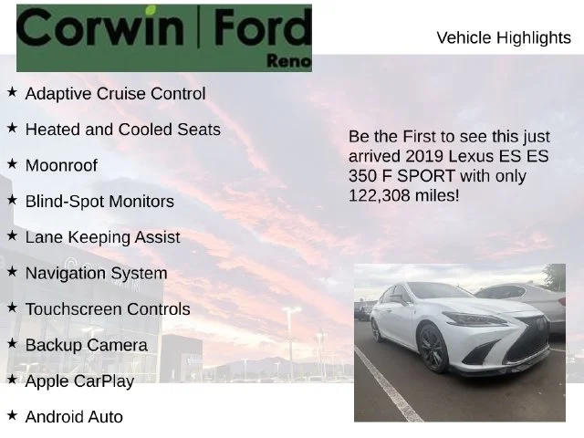 Used 2019 White Lexus 350 F Sport image 4