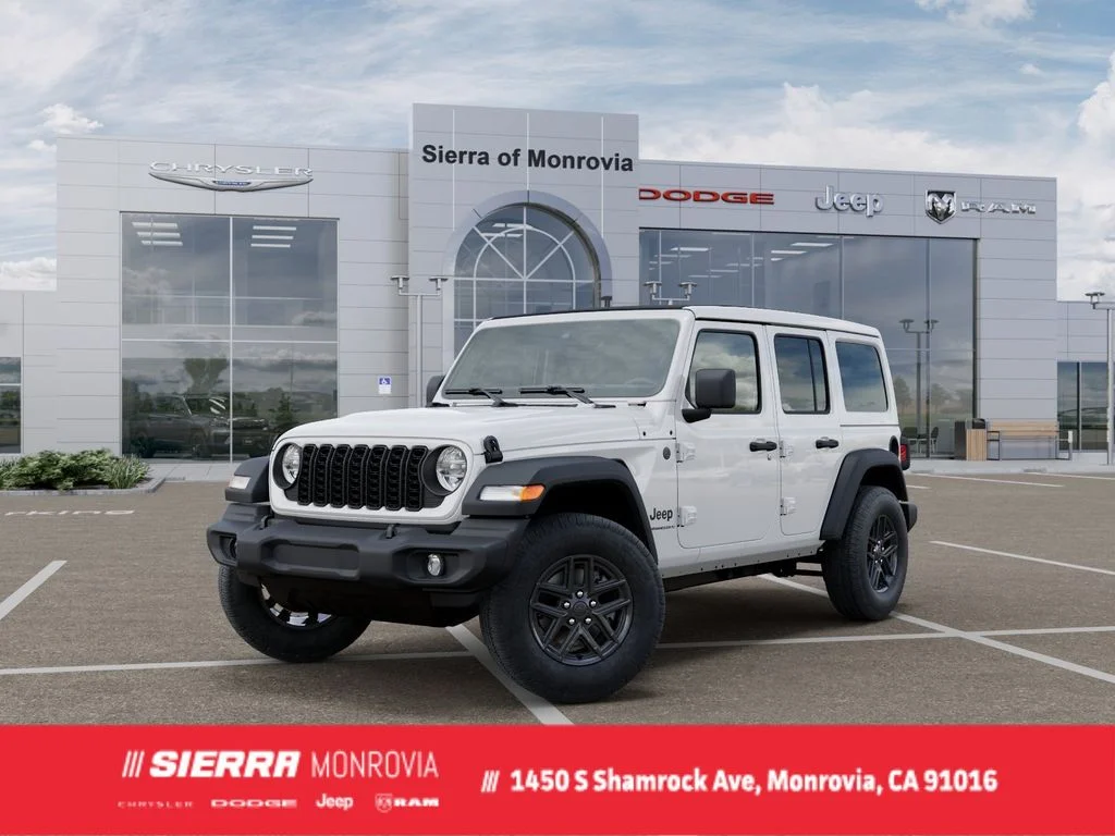 New 2026 Bright White Clear-Coat Exterior Paint Jeep Sport S image 1
