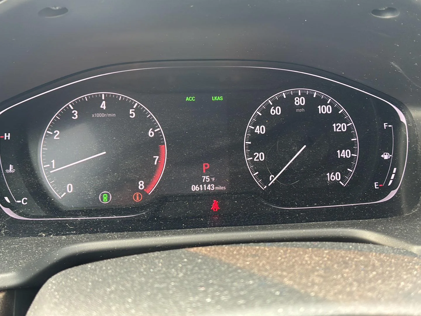 Used 2018 Radiant Red Metallic Honda EX 1.5T image 2