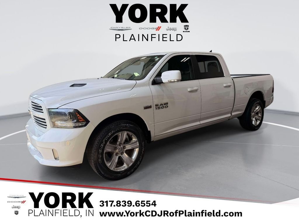 White 2015 RAM 1500 Pickup Truck Four-Wheel Drive 8-Speed Automatic