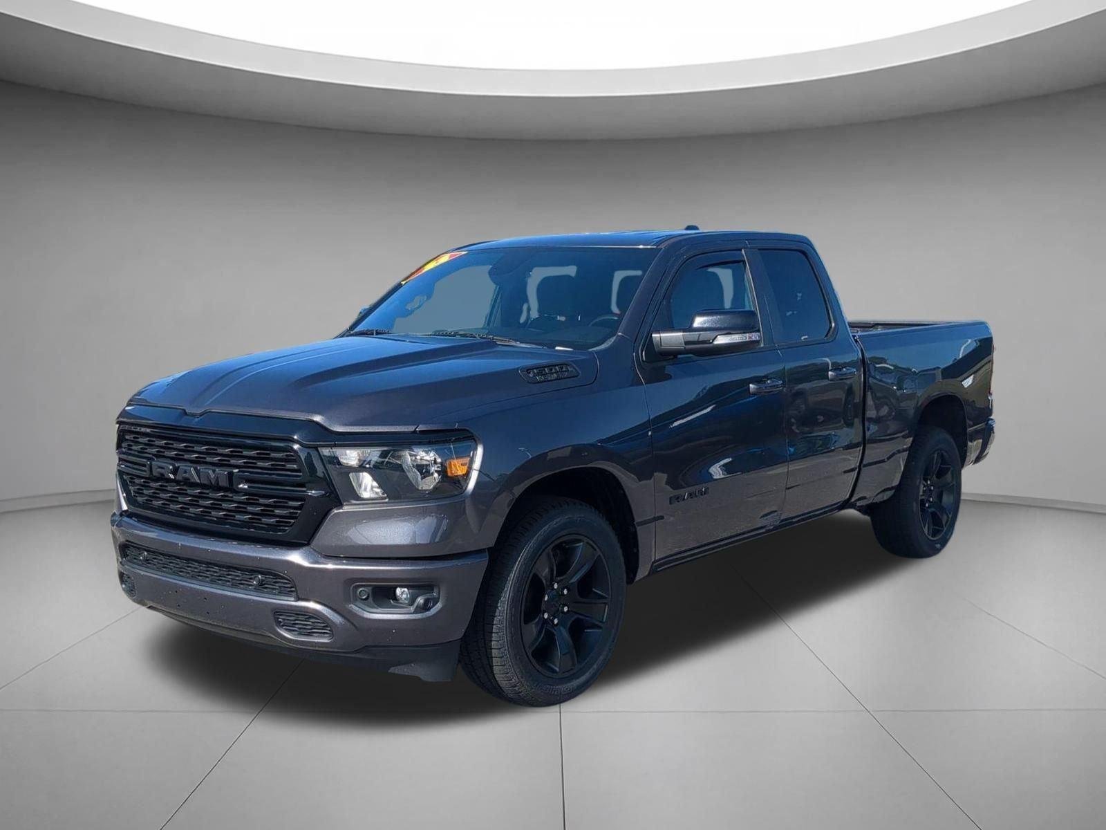 Used 2022 Granite Crystal Metallic Clearcoat Ram Big Horn image 1