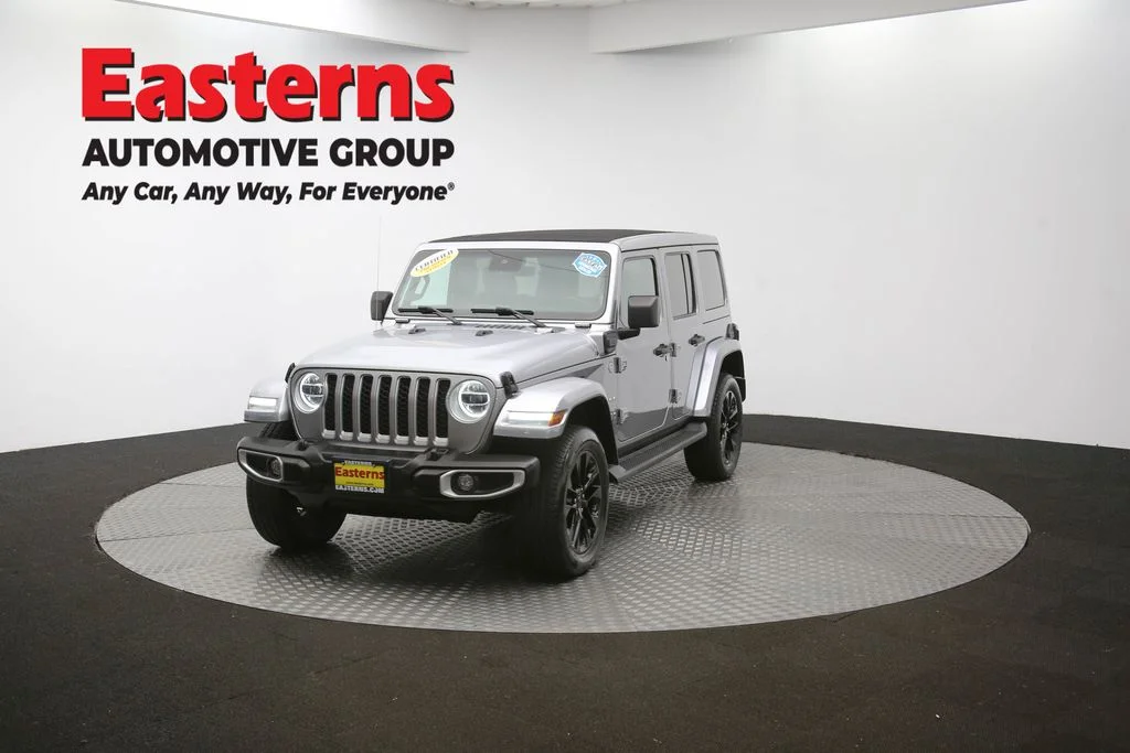 Used 2021 Silver Jeep Unlimited Sahara 4xe image 55