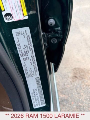 New 2026 Serrano-Green Metallic Exterior Paint RAM Laramie image 26