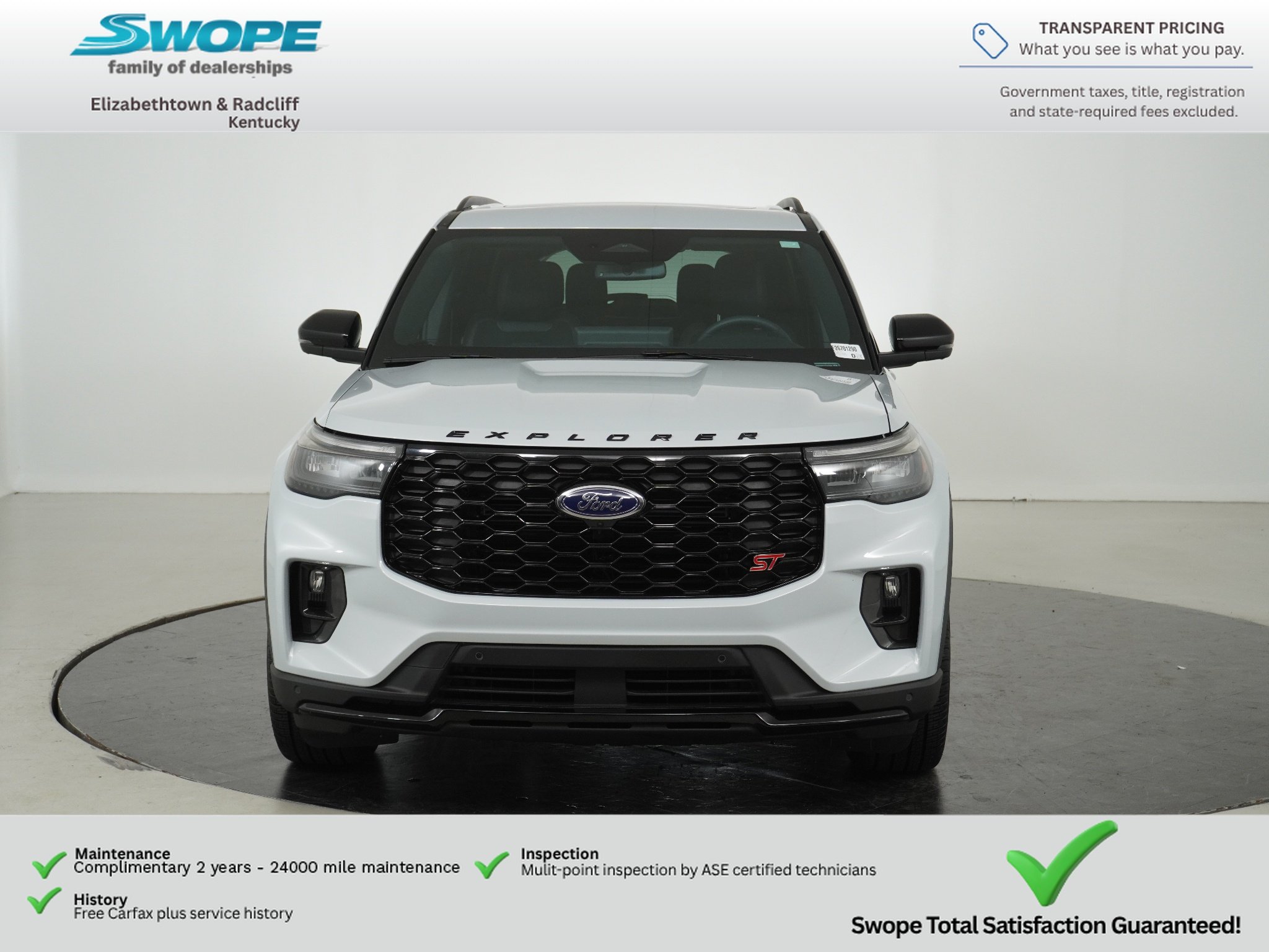 Used 2026 Space White Metallic Ford ST image 8