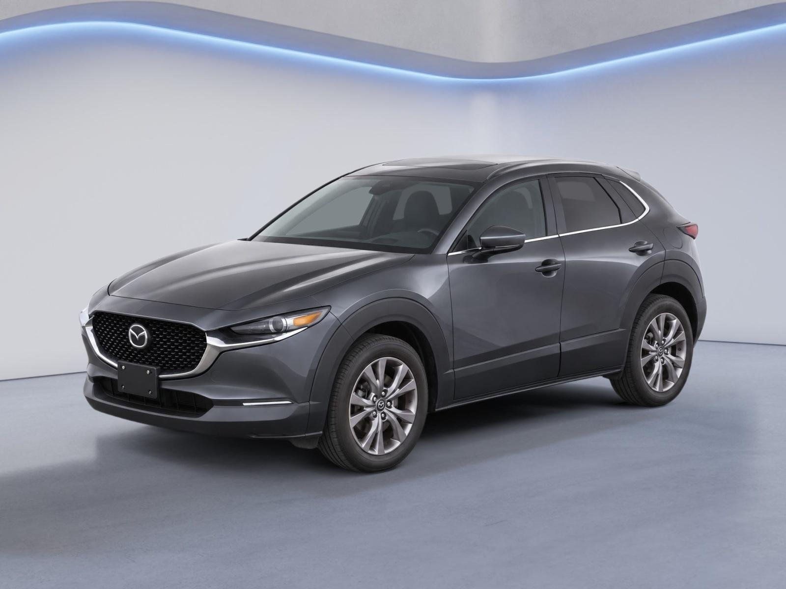 Used 2021 Machine Gray Metallic Mazda Preferred image 1