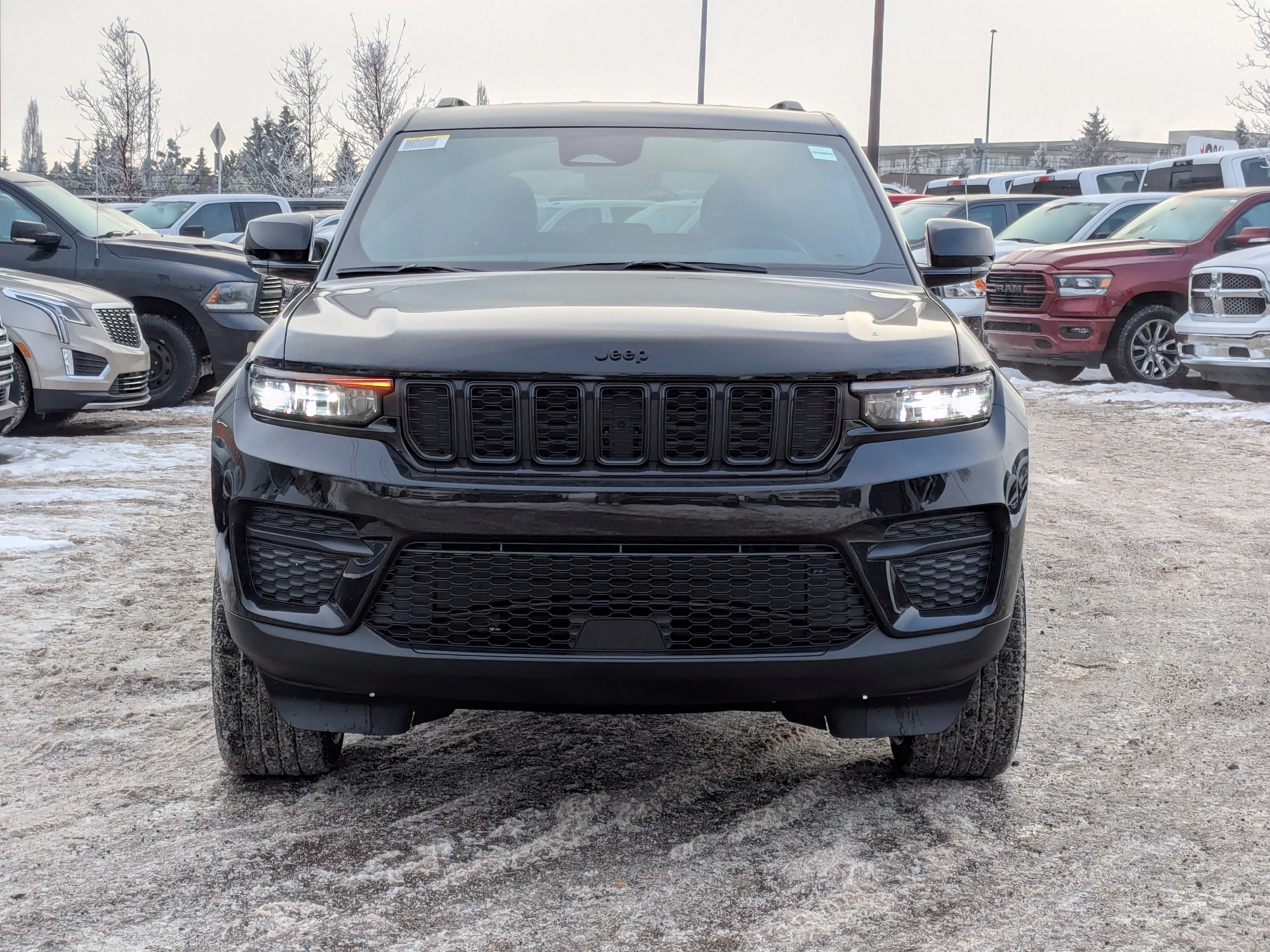 New 2025 Black Jeep Altitude - - Power Sunroof - Power Liftgate - Wireless Charging - 20 Black Wheels & More image 3
