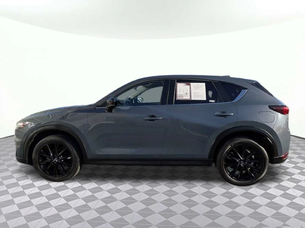 Used 2021 Polymetal Gray Metallic Mazda Carbon Edition image 6