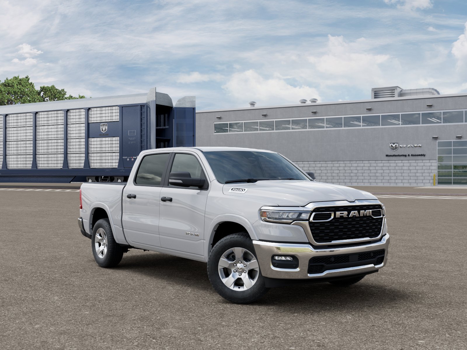 New 2026 Bright White Clear-Coat Exterior Paint RAM Big Horn/Lone Star image 3