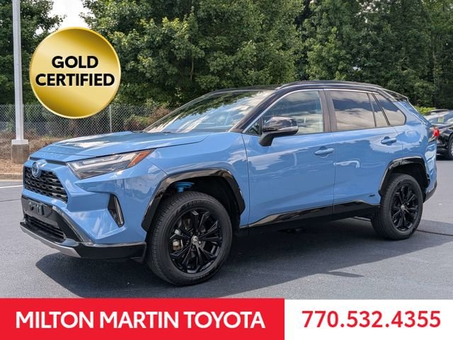 Certified Used 2022 Blue Toyota XSE image 5