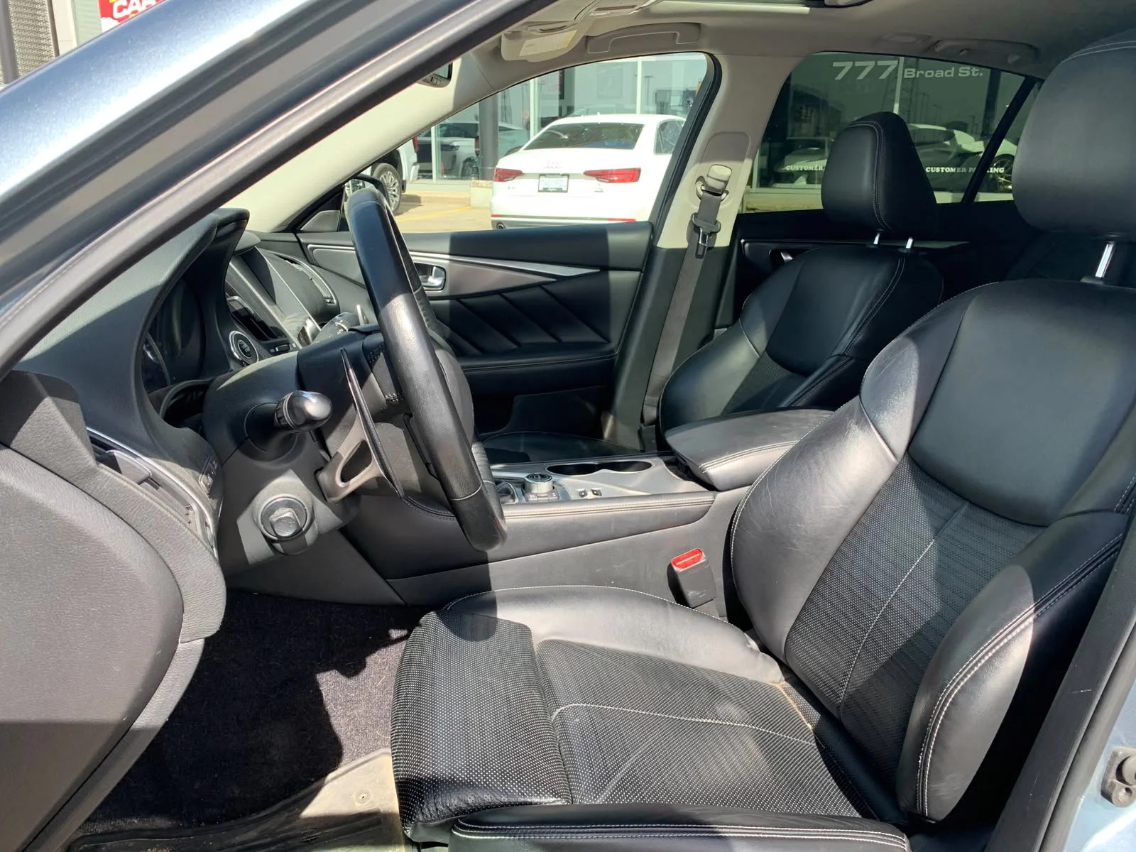 Certified Used 2017 Hagane Blue Metallic INFINITI 3.0T AWD*Hagane Blue | Remote Start | Nav | Htd Leather | Sunroof | BOSE Performance Series Audio image 8