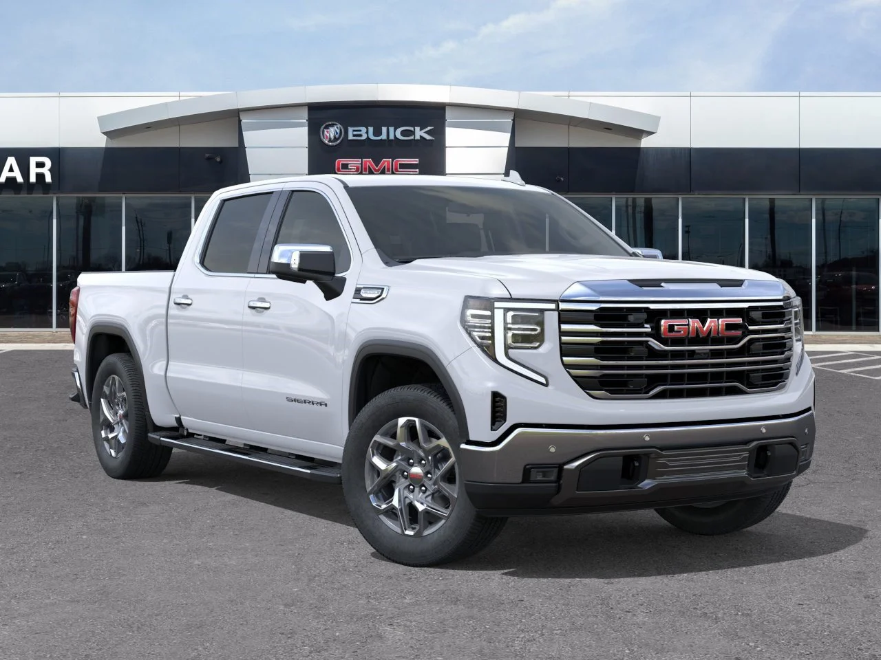 New 2026 Glacier White Tricoat GMC SLT image 7