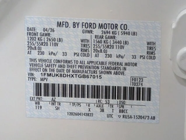 New 2026 Star White Metallic Tri-Coat Ford Active image 57