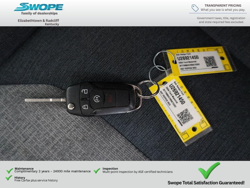Used 2024 Hot Pepper Red Metallic Tinted Clearcoat Ford XLT image 34