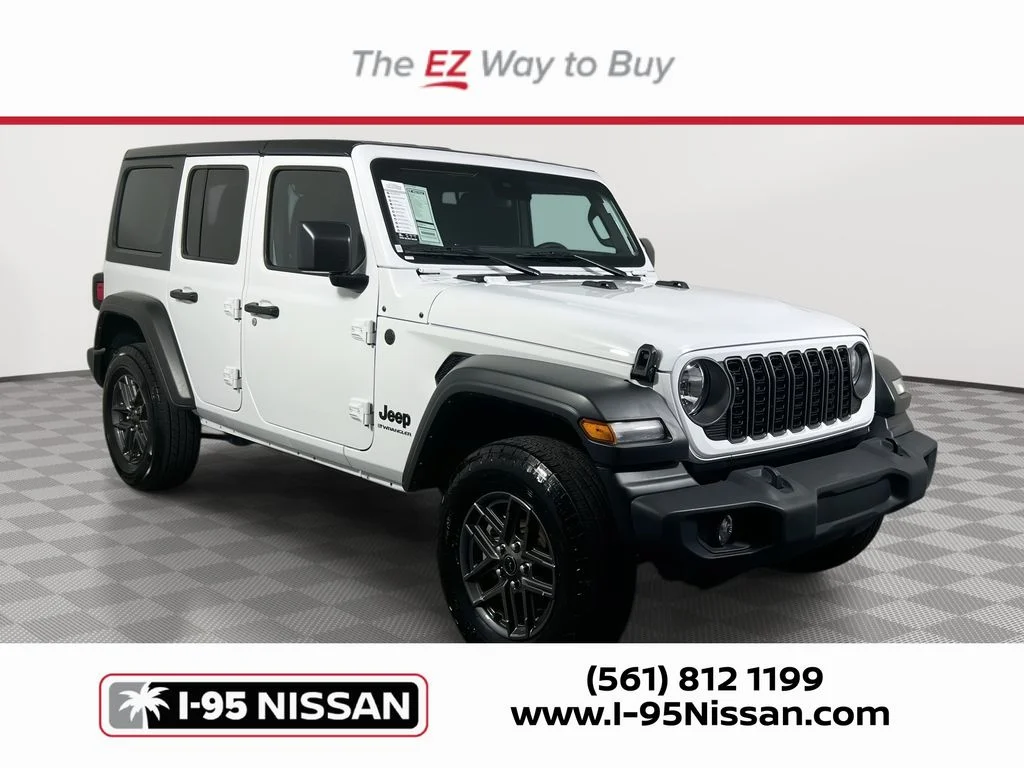 Used 2025 White Jeep Sport S image 1