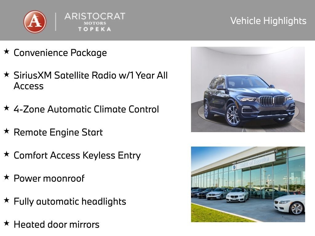 Used 2019 BMW X5 40i with VIN 5UXCR6C59KLL34234 for sale in Kansas City