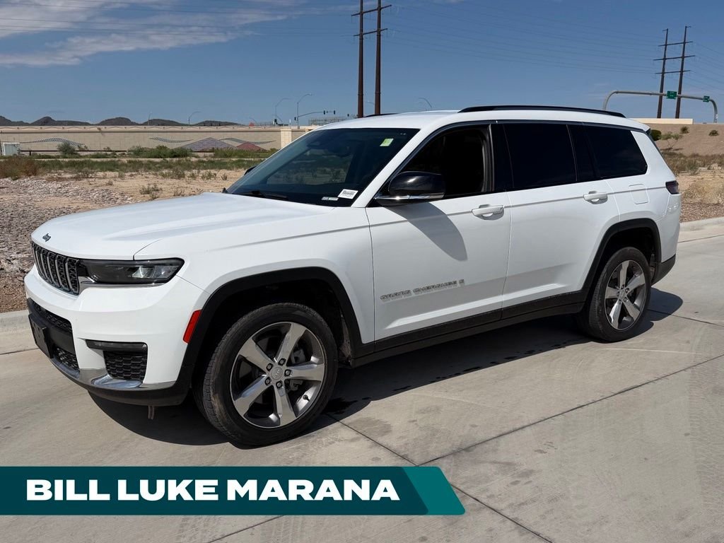 Used 2021 White Jeep Limited image 1