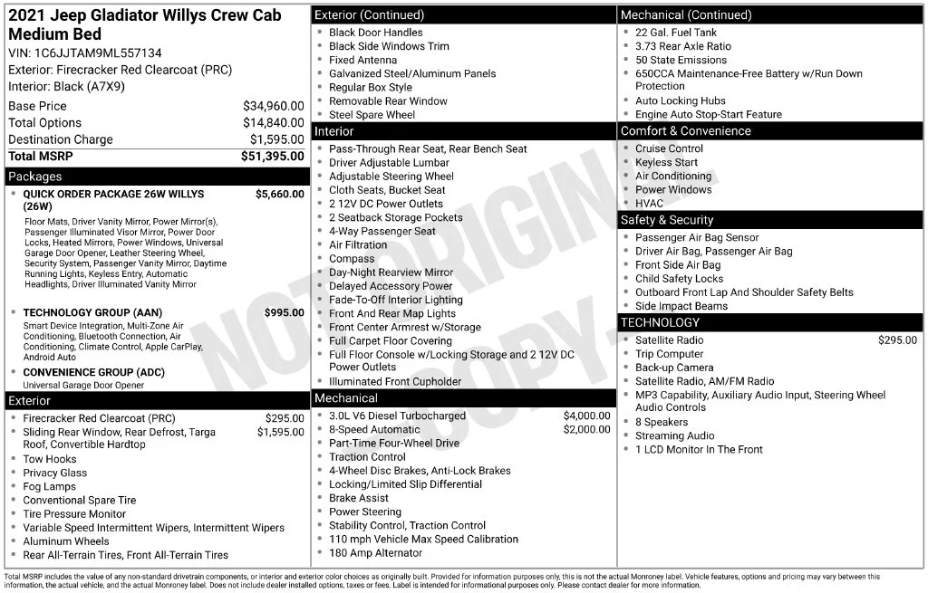 Used 2021 Red Jeep Willys image 5