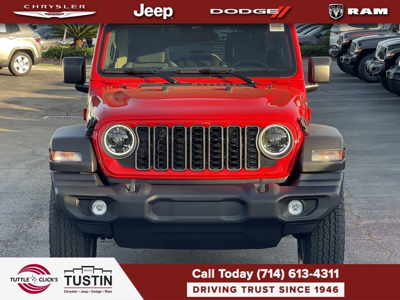 New 2026 Firecracker Red Clear-Coat Exterior Paint Jeep Sport S image 2