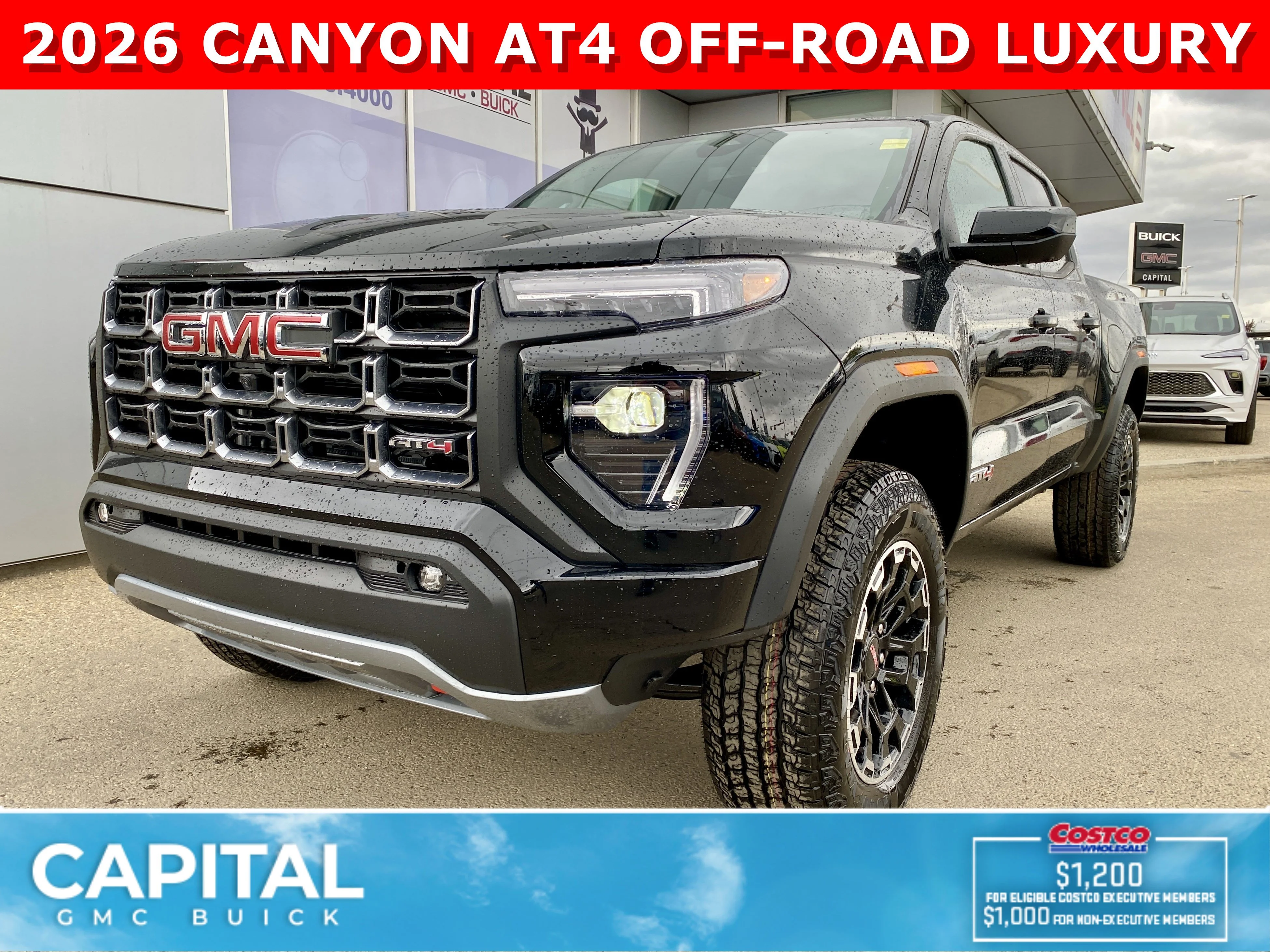 New 2026 ONYX BLACK GMC 4WD AT4 image 1