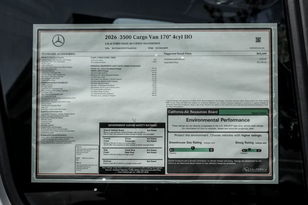 New 2026 Arctic White Mercedes-Benz Cargo 170 WB image 21