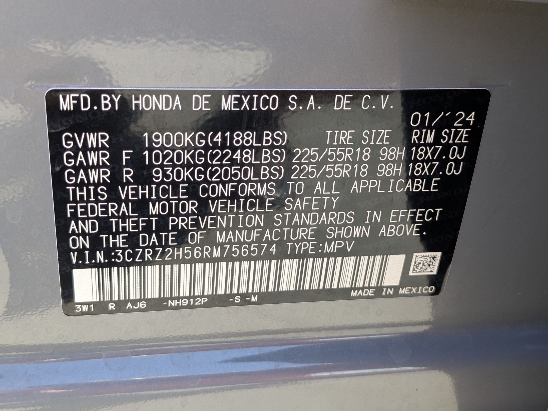 Certified Used 2024 Urban Gray Pearl Honda Sport image 35