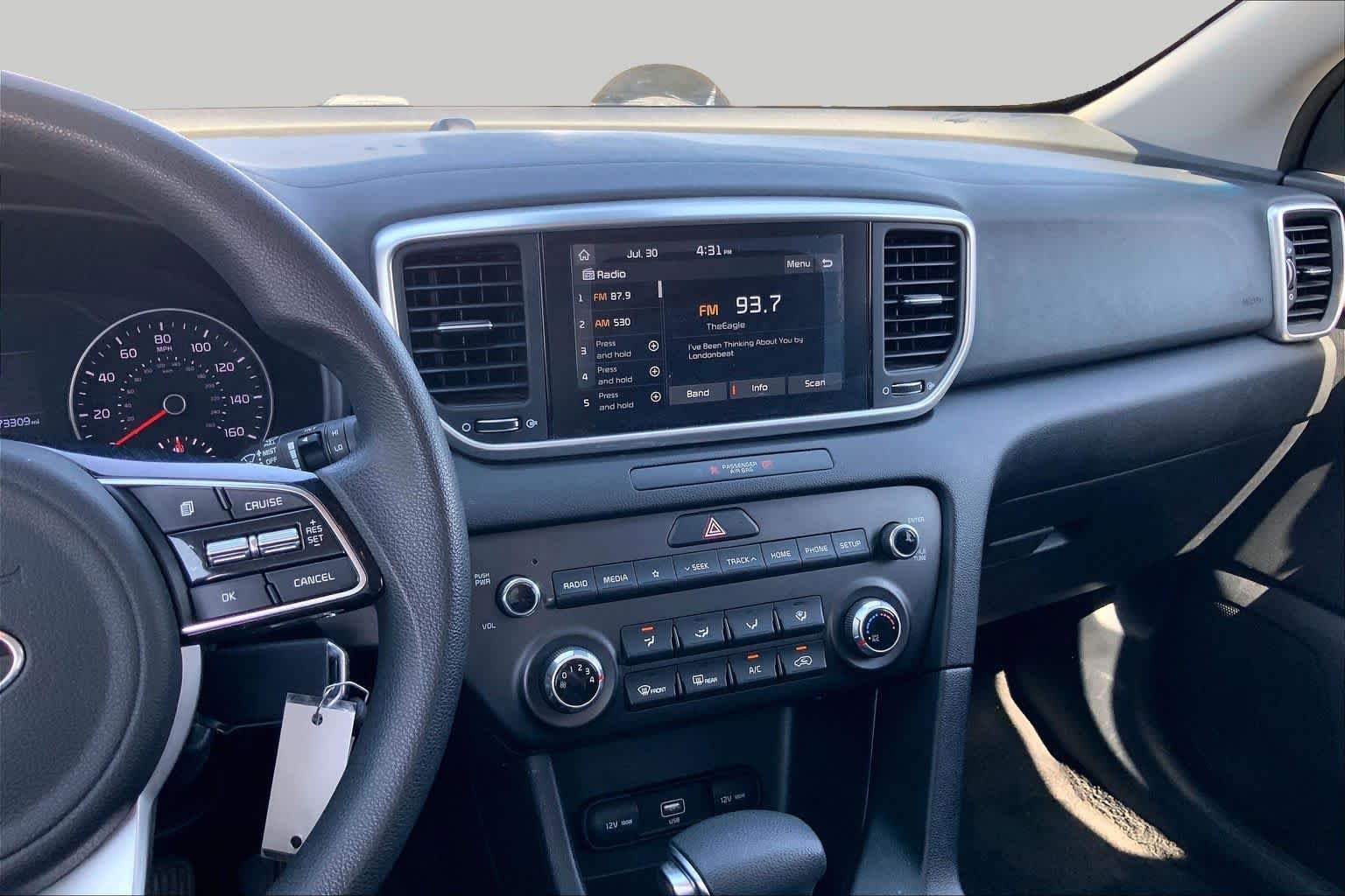 Used 2021 Snow White Pearl Kia LX image 6