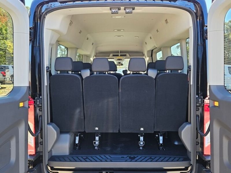New 2025 Agate Black Metallic Ford Passenger Van XL image 8