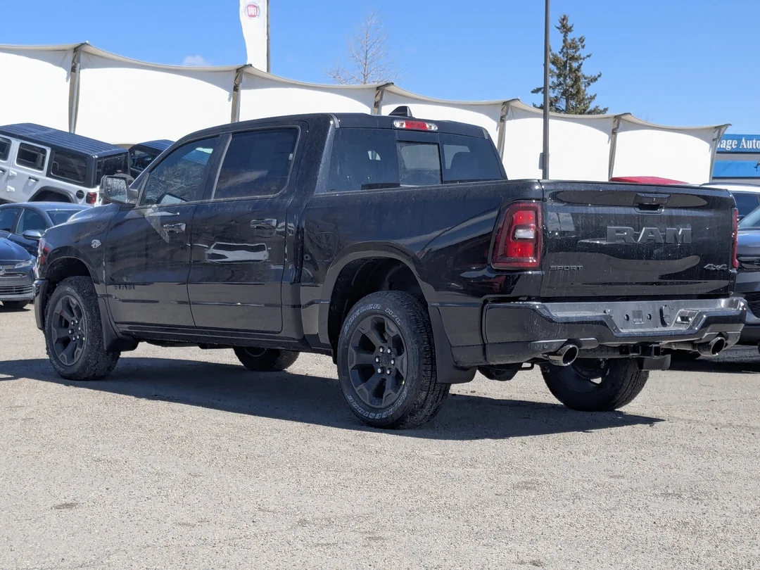New 2026 Black RAM Sport - - 4x4 - Dual?Pane Panoramic Sunroof - Steel Sport Hood - Trailer Brake Control & More! image 6