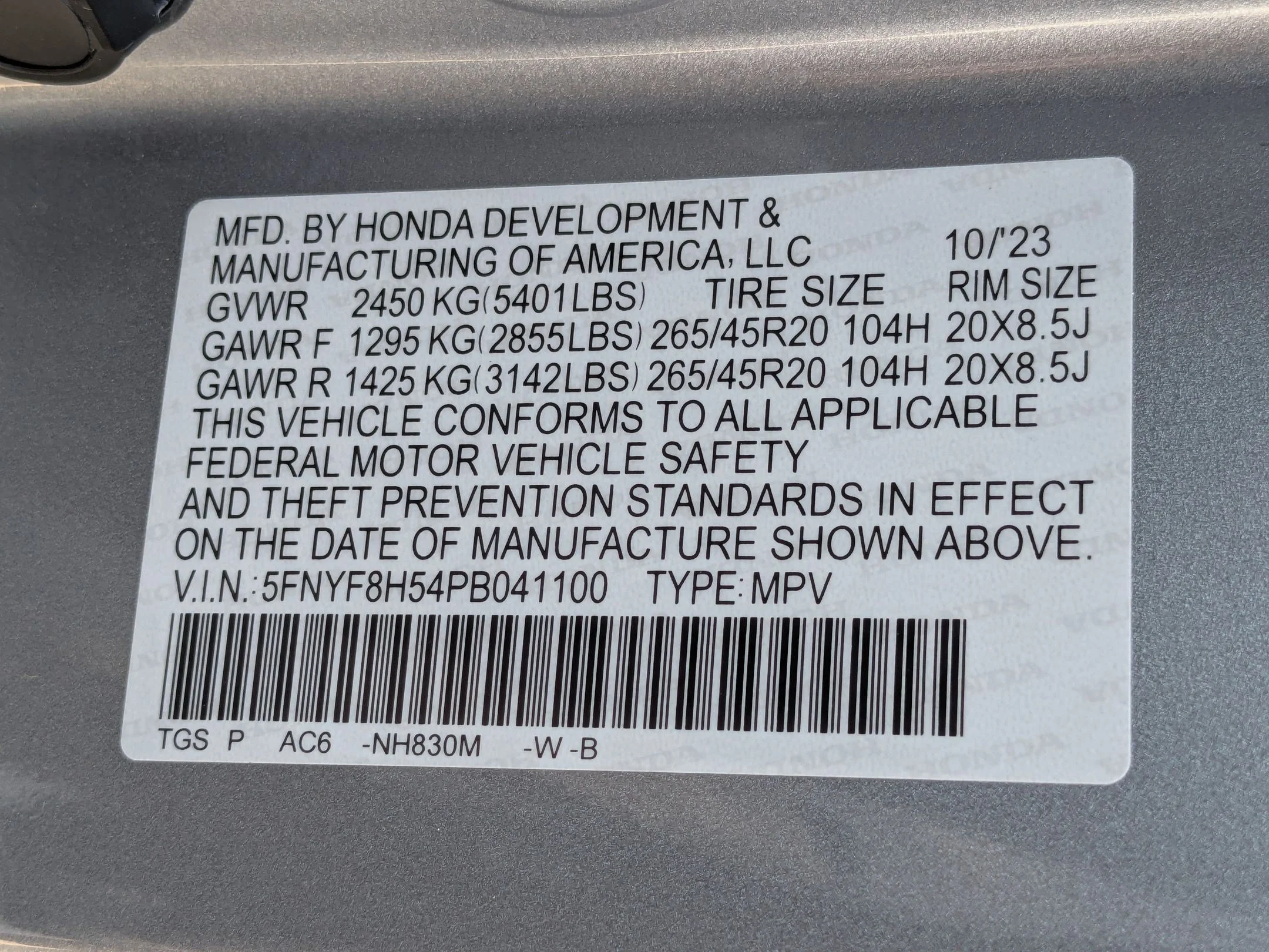 Used 2023 Lunar Silver Metallic Honda EX-L image 32